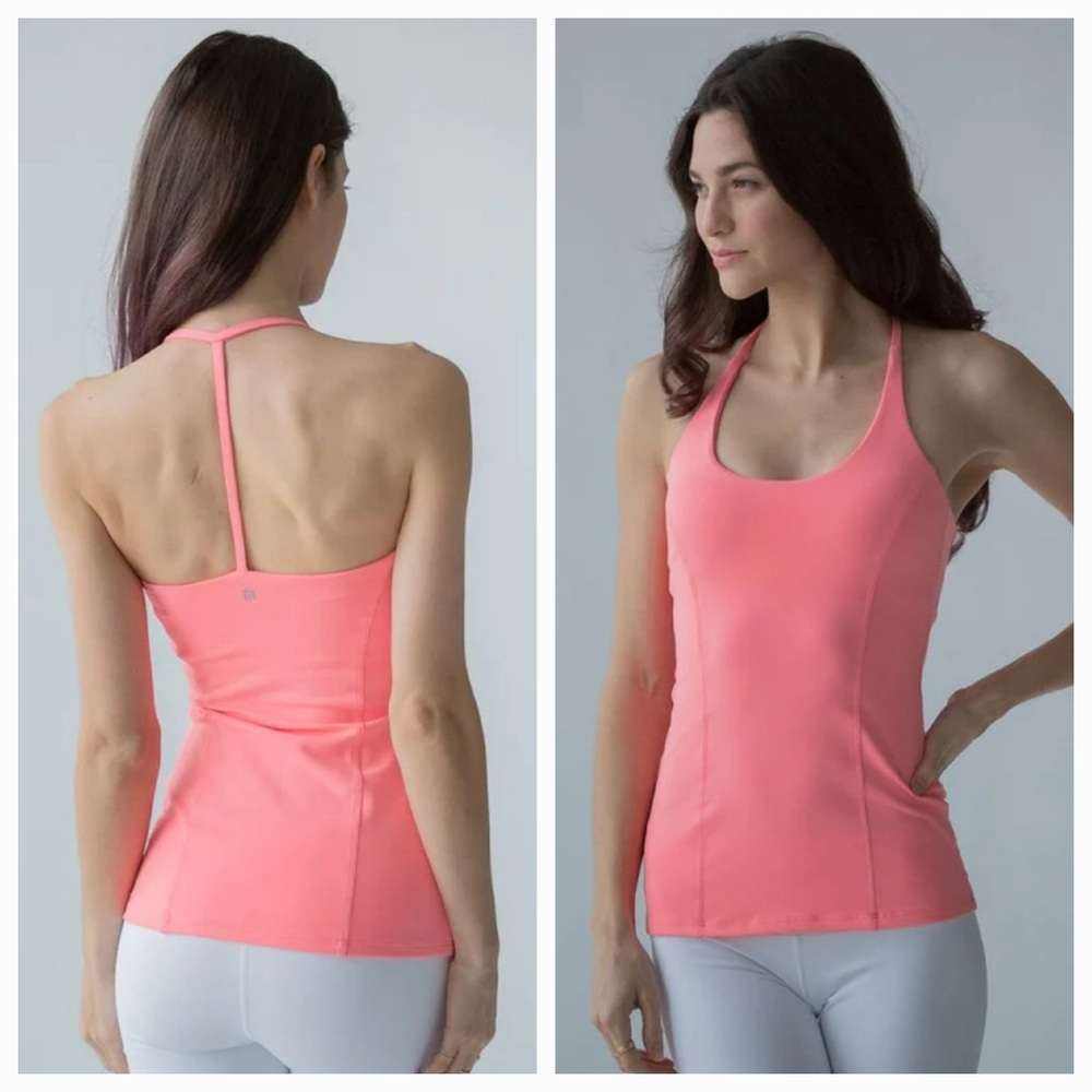 MONTIEL Tback Cami Tank Coral Pink Size Medium
